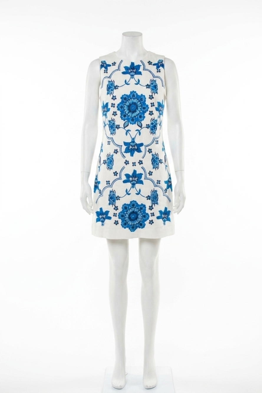 NEW THML azure petals dress in blue